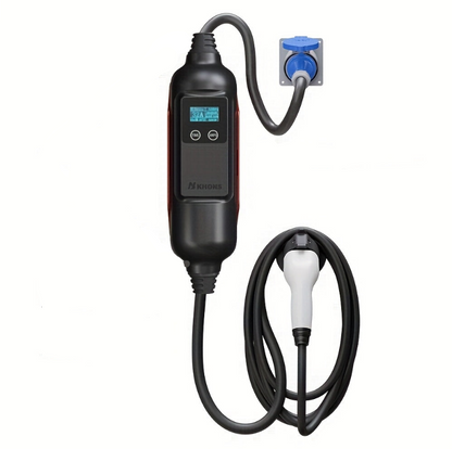 Draagbare EV Lader – Elektrische Auto Oplader – Type 2 Laadkabel – Mobiele Laadstation – 7 kW 32A – TPU Kabel – Veilig Laden Zonder App