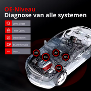 MK808S - OBD2 Scanner - Diagnosecomputer - Storing Verwijderen - Volledige systeemdiagnose - Uitleesapparatuur Auto - Diagnose Auto - Autodiagnosetool - IMMO Sleutelcodering - Zwart