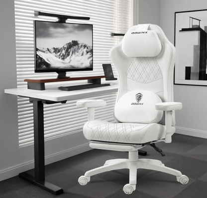 Ergonomische Gamingstoel – Bureaustoel – Zitzakstoel – Werkstoel – Gamekruk – Verstelbare Voetensteun – Lumbale Ondersteuning – Donkergroen