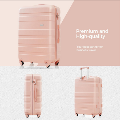 Kofferset – Reiskoffer – Trolley – Bagage – Handbagage – ABS Harde Shell – 3-Delig M-L-XL – 4 Zwenkwielen – Combinatieslot – Lichtgewicht