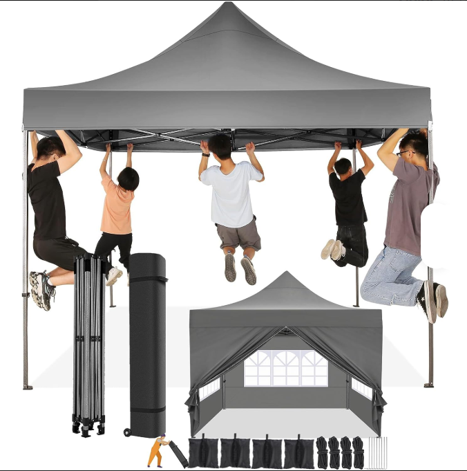 Partytent – Feesttent – Tuintent – Paviljoen – Pop-Up Tent – Waterdicht – UV-Bescherming – 3,05x3,05 Meter – Snel Opzetten – Inclusief Draagtas