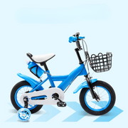 Kinderfiets - 12 inch - met zijwieltjes - blauw - jongensfiets - Geschikt vanaf 2 jaar