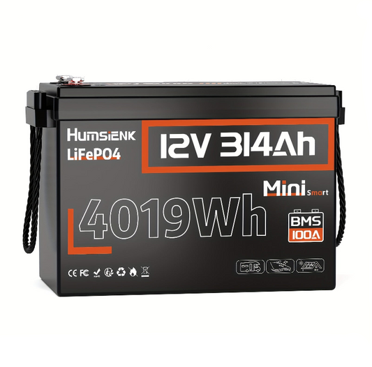 Lithium accu – LiFePO4 accu – 12V batterij – 100Ah accu – Solar accu – Ingebouwd 100A BMS – Koudebestendig tot -20°C