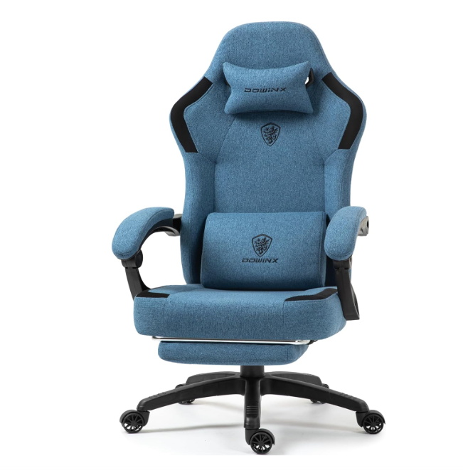 Ergonomische Hoge Bureaustoel – Comfortabele Werkstoel – Kantoorstoel – Bureaustoel Met Voetensteun – Stoel Met Verstelbare Rugleuning – Met Stevig Metalen Frame – Verstelbare Hoogte – Grijs