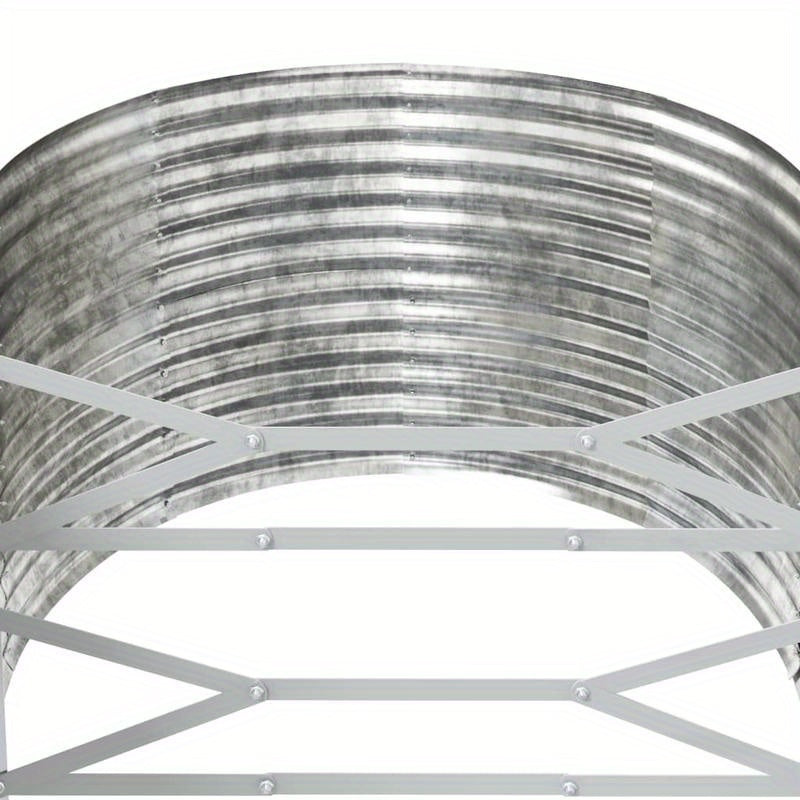 Plantenbak – Bloembak – Tuinbak – Bloempot Bak – Buiten plantenbak – Zilverkleurig Gepoedercoat Staal – Weerbestendig – 554x100x68 cm
