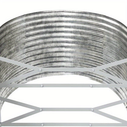 Plantenbak – Bloembak – Tuinbak – Bloempot Bak – Buiten plantenbak – Zilverkleurig Gepoedercoat Staal – Weerbestendig – 554x100x68 cm