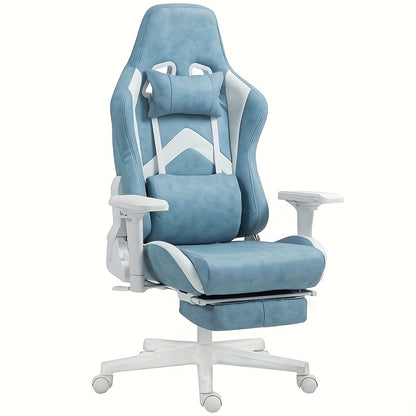 Relaxfauteuil – Fauteuil – Stoel – Relaxstoel – Loungestoel – Handmatig Verstelbaar – Duurzame Makkelijk Schoon Te Maken Stof – Blauw