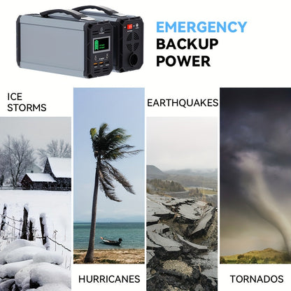 Draagbare Powerstation – Powerbank - Mobiele Batterij – Energiebron – Noodstroom – 300W Vermogen – 222Wh Capaciteit