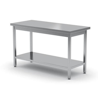 Werktafel – Werkbank – Werktafel Met Opbergruimte – Centrale Werkbank – Inklapbare Werktafel – Roestvrij Staal – 1000x600x850 mm