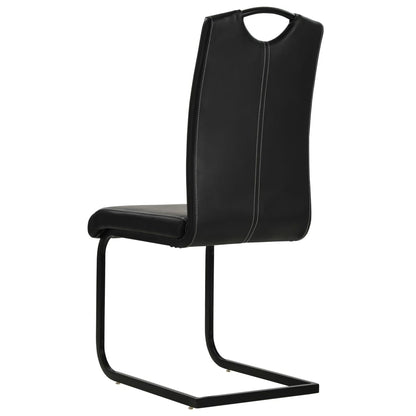 Eetkamerstoelen – Stoelen – Dinerstoelen – Keukenstoelen – Zwarte Set – Comfortabele Foamvulling – Stevig Stalen Frame