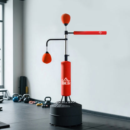 Vrijstaande Bokszak – Bokszakstandaard – Speedball – Trainingszak – Punching Bag – Verstelbare Hoogte 160-230 cm – Stevige Basis Met Zandvulling