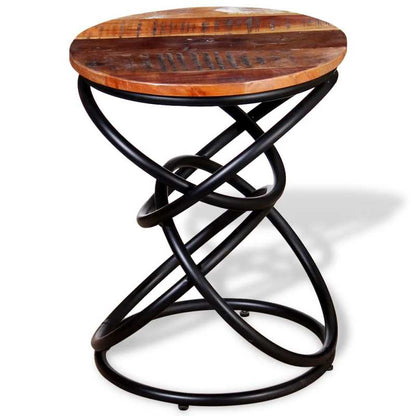 Side table old wood massive Practical and sturdy