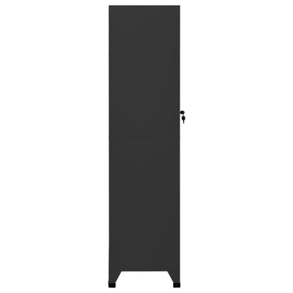 Lockerkast – Lockerkastje – Opbergkast – Kantoorkast – Metalen kast – Afsluitbaar – Stabiele stalen constructie – Ruimtebesparend verticaal design