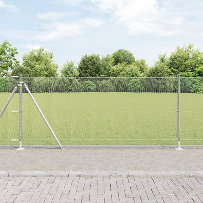 Solid Fence with Silvery post 0.8 x 25m PVC-coated steel, Privacy Fence, Modern Fencing, Sleek Metal Fence, Metal Fence Panel, Landscape Designers, Homeowners