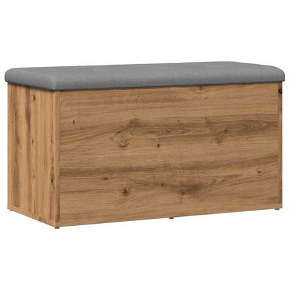 Schoenenbank – Opbergbank – Halbank – Zitbank – Schoenenrek – Houtlook Artisan Eiken – Compact 82x42x45 cm – Stevig tot 110 kg