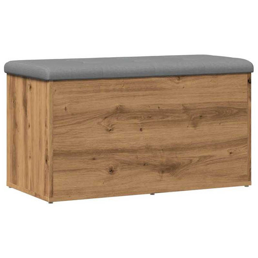 Schoenenbank – Opbergbank – Halbank – Zitbank – Schoenenrek – Houtlook Artisan Eiken – Compact 82x42x45 cm – Stevig tot 110 kg