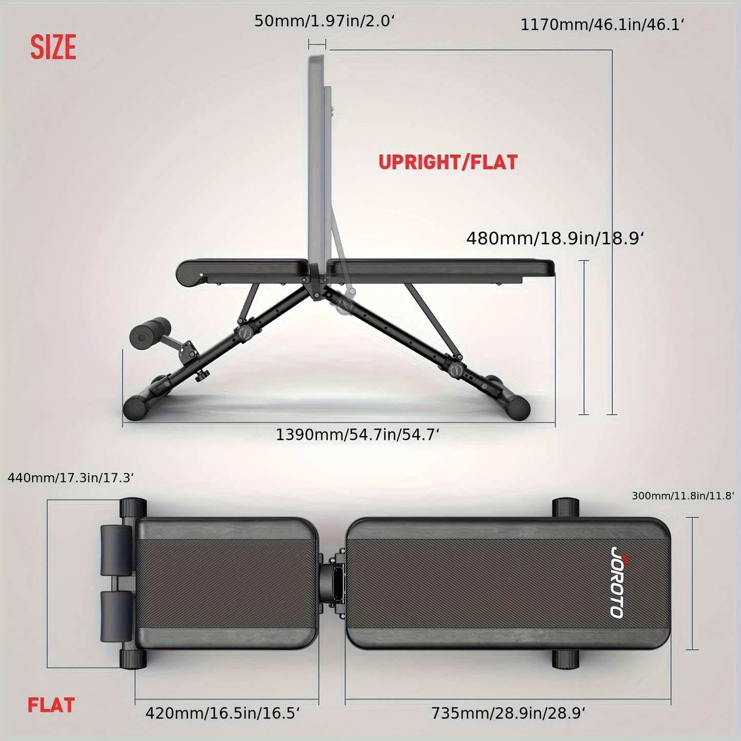 Fitnessbank – Halterbank – Trainingsbank – Bench Press Bank – Gewichthefbank – Verstelbaar in 4 standen – Draagvermogen tot 317,5 kg – Inklapbaar met autolock-systeem