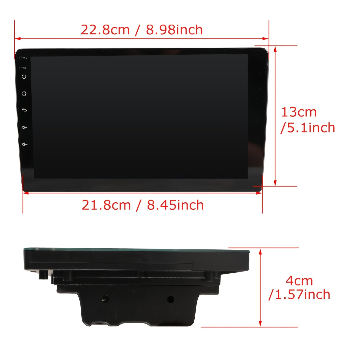9 inch Android Autoradio – 2 DIN Multimedia Speler – Auto Radio Navigatie – Touchscreen Stereo – 4+64GB Geheugen – HD-IPS Scherm – CarPlay & Android Auto