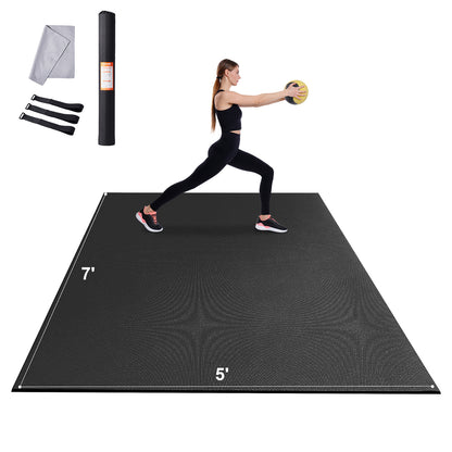 Yogamat – Fitnessmat – Sportmat – Pilatesmat – Trainingsmat – Extra Groot 213x152 cm – Antislip PVC Materiaal