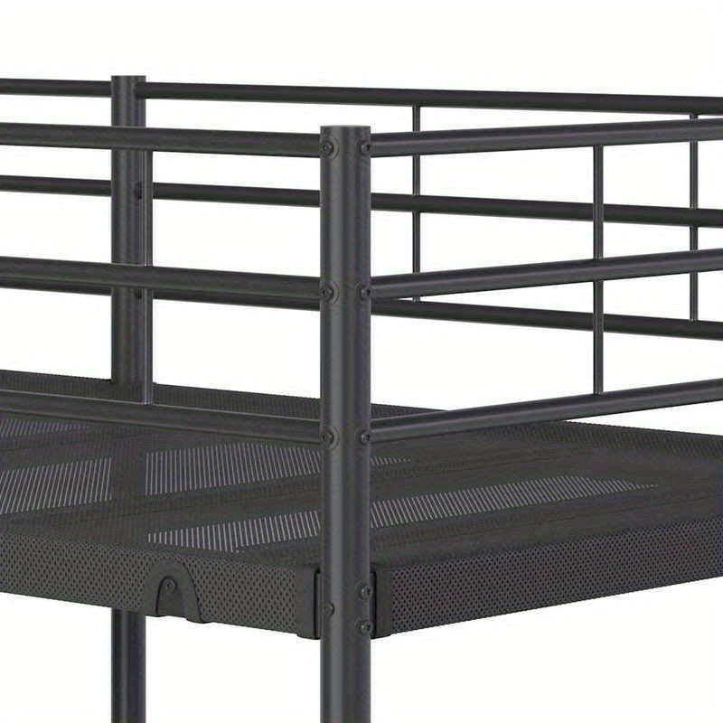 Vintage Bedframe – Houten Bed – Platformbed – Bed Met Laden – Jeugdbed – 180x200 cm – Duurzaam Metalen Frame – 5-Laden Opbergruimte – Brun