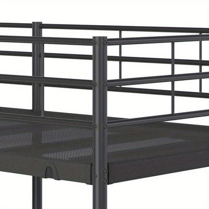 Vintage Bedframe – Houten Bed – Platformbed – Bed Met Laden – Jeugdbed – 180x200 cm – Duurzaam Metalen Frame – 5-Laden Opbergruimte – Brun