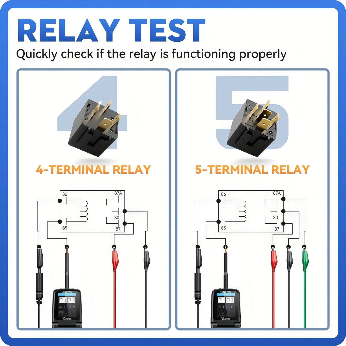 Automotive Power Circuit Probe Kit – Circuit Tester – Multimeter – Oscilloscoop – Relay Tester – 0-5V Voeding – Breaker Finder – Draadopsporing – Compact & Gebruiksvriendelijk