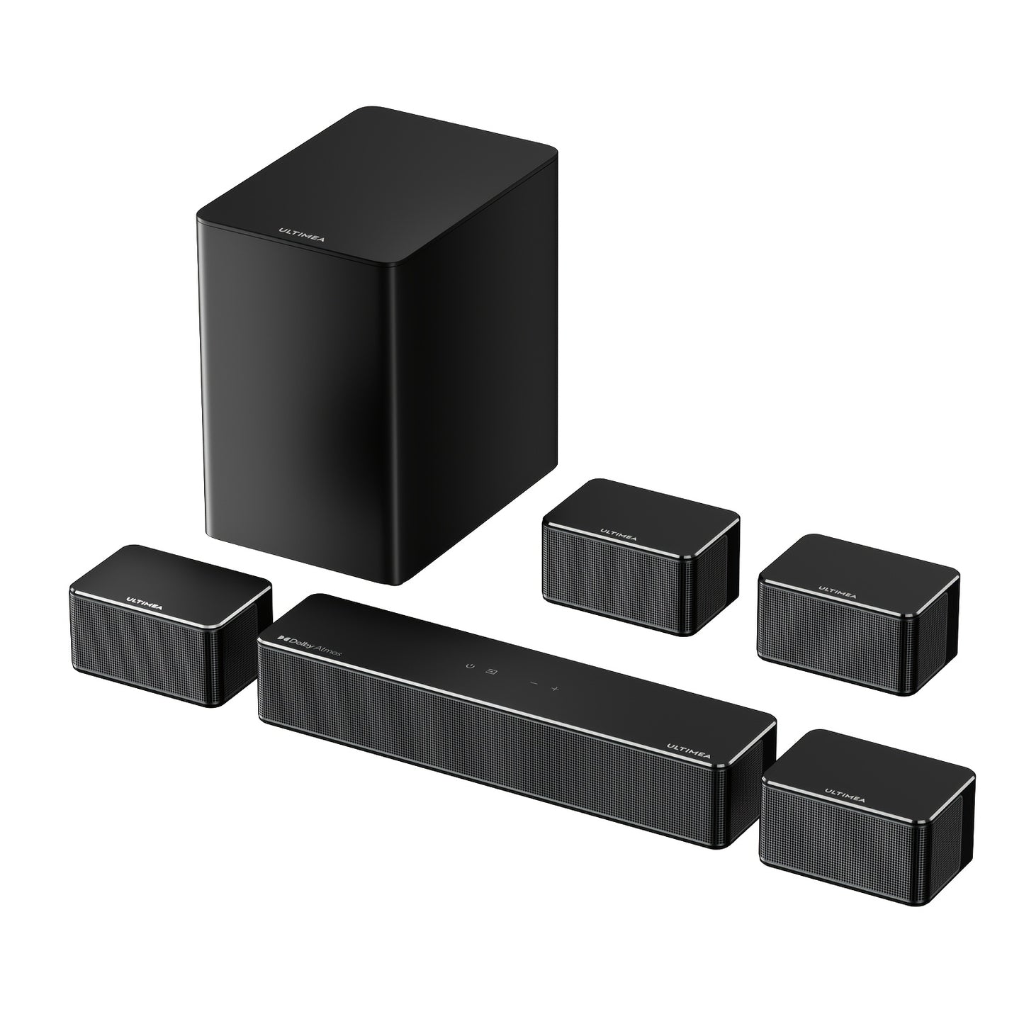 Soundbar – Surround Sound Systeem – Home Cinema Set – Geluidssysteem – Audio Installatie – 7.1 Kanaals Dolby Atmos – 500W Vermogen en Draadloze Subwoofer