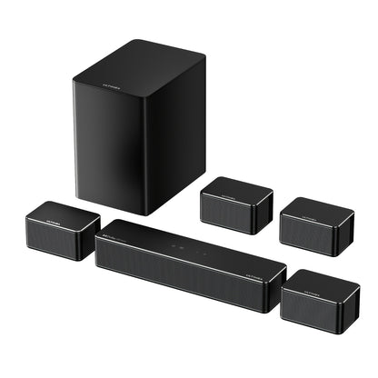 Soundbar – Surround Sound Systeem – Home Cinema Set – Geluidssysteem – Audio Installatie – 7.1 Kanaals Dolby Atmos – 500W Vermogen en Draadloze Subwoofer
