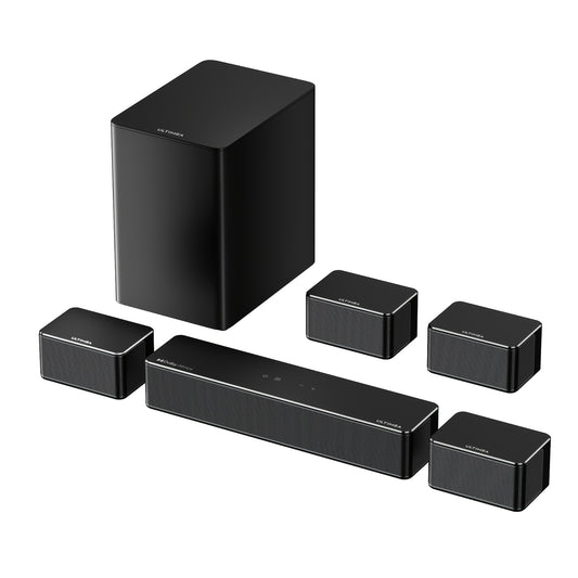 Soundbar – Surround Sound Systeem – Home Cinema Set – Geluidssysteem – Audio Installatie – 7.1 Kanaals Dolby Atmos – 500W Vermogen en Draadloze Subwoofer