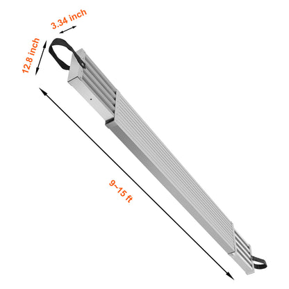 Telescopisch Aluminium Werkplatform – Werkplank – Steigerplank – Ladderplank – Aluminium Plateaus – Verstelbaar 2,74-4,57 m – Draagvermogen 226,8 kg