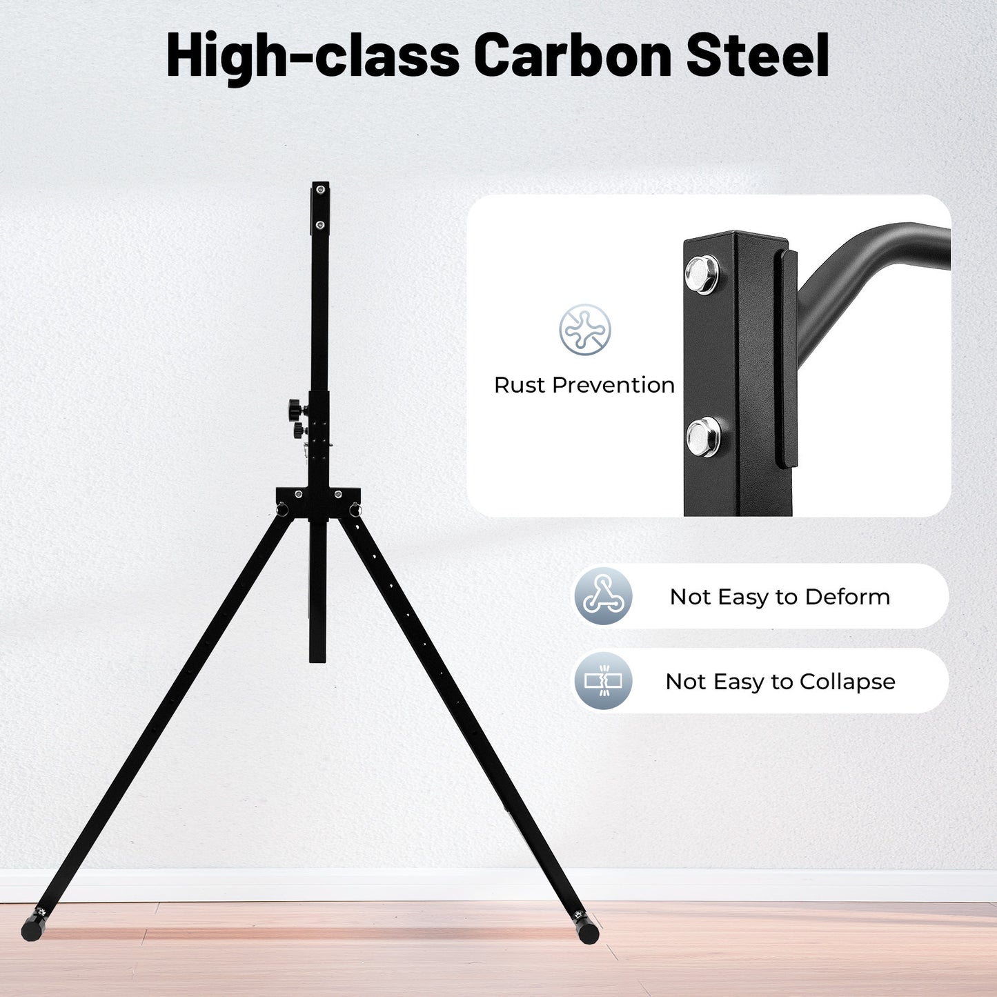 Adjustable Height Triangular Pull Up Station with Heavy-Duty Pull Up Bar - 199.58 KG Capacity, Door/Wall Mounted for home Gym Equipment, Sturdy Triangular Frame & Adjustable Height (161.85-249.94cm) for Pull-Ups, Chin-Ups, Di