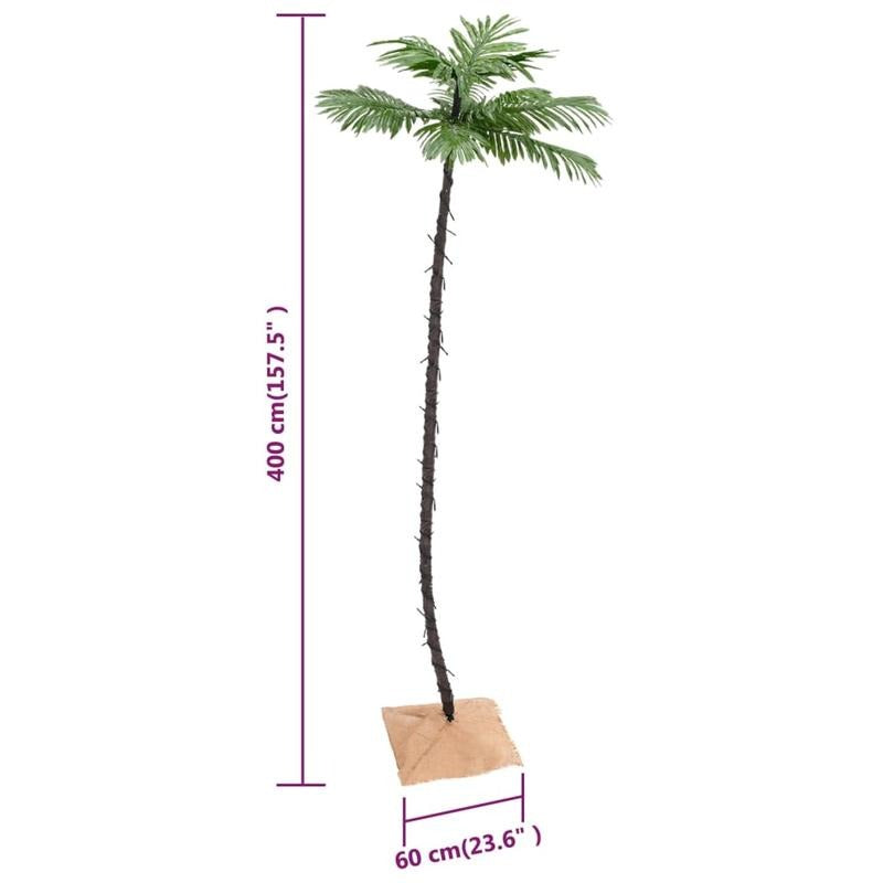 400cm Kunst Palmboom – Kunstpalm – Nep Palm – Decoratieve Boom – Synthetisch Foliage – Hoogwaardige Kunststof – Geschikt Voor Binnen En Buiten – Realistisch Design