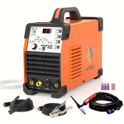 TIG Lasmachine – Lasapparaat – Elektrisch Lassen – MMA Lasmachine – 220V AC/DC – Compact & Lichtgewicht – Digitale Bediening – 200A Pulsenergie