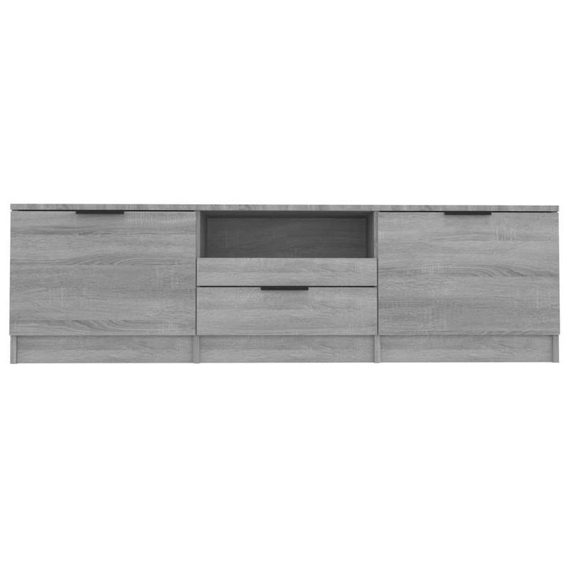 Tv-meubel – Tv-kast – Tv-dressoir – Mediameubel – Opbergkast – Grijs Sonoma – 140x35x40 cm – Houtmateriaal