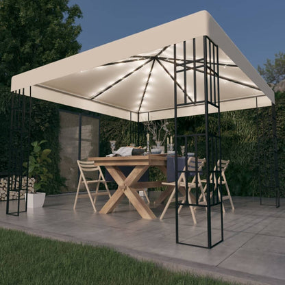 Liggende Luifel – Tuinpaviljoen – Tuinkamer – Pergola – Zonnescherm – 3x3 Meter – Stalen Frame Met Ventilerend Polyester Dak