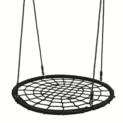 Hangstoel – Schommelstoel – Zweefstoel – Vleugelstoel – Neststoel – 100 cm Diameter – Draagvermogen 200 kg – Weerbestendig PE-touw – Inclusief Ophangbeugel