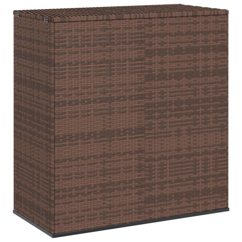 Grote Opbergbak Kussenbox – Buitenbox – Tuinbox – Opbergkist – Patio Organizer – Weerbestendig – 100x49,5x103 cm – Weefsel van Resin – Bruin
