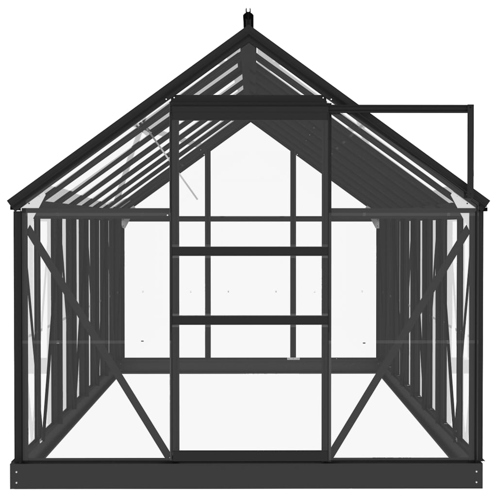 Kasje – Tuinkas – Plantenkas – Glazen Kas – Kweekkas – 155 x 298 x 191 cm – Aluminium Frame – UV-bestendig Glas