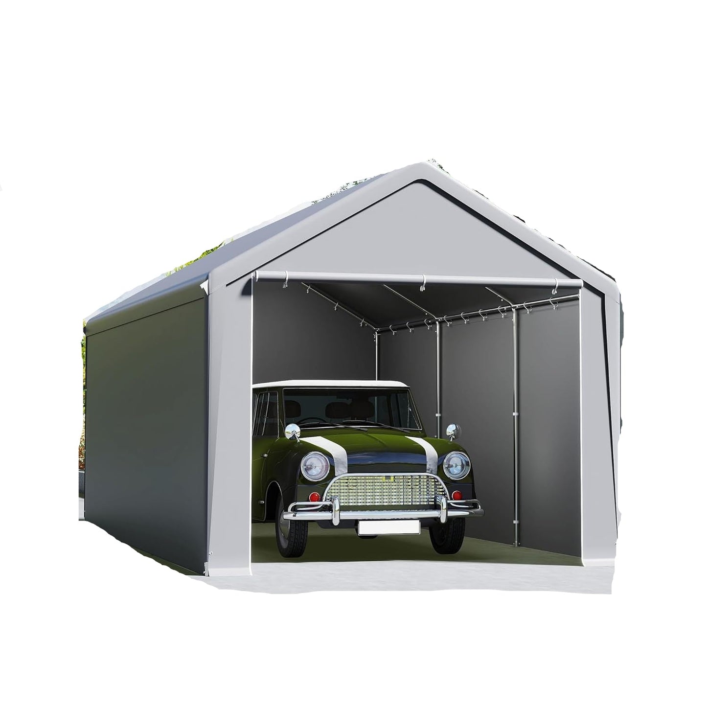 Tent Garage – Carport – Opslagtent – Schuur Tent – Overkapping – 3 x 6 meter – Stevig Staalframe – Waterdicht PE Doek
