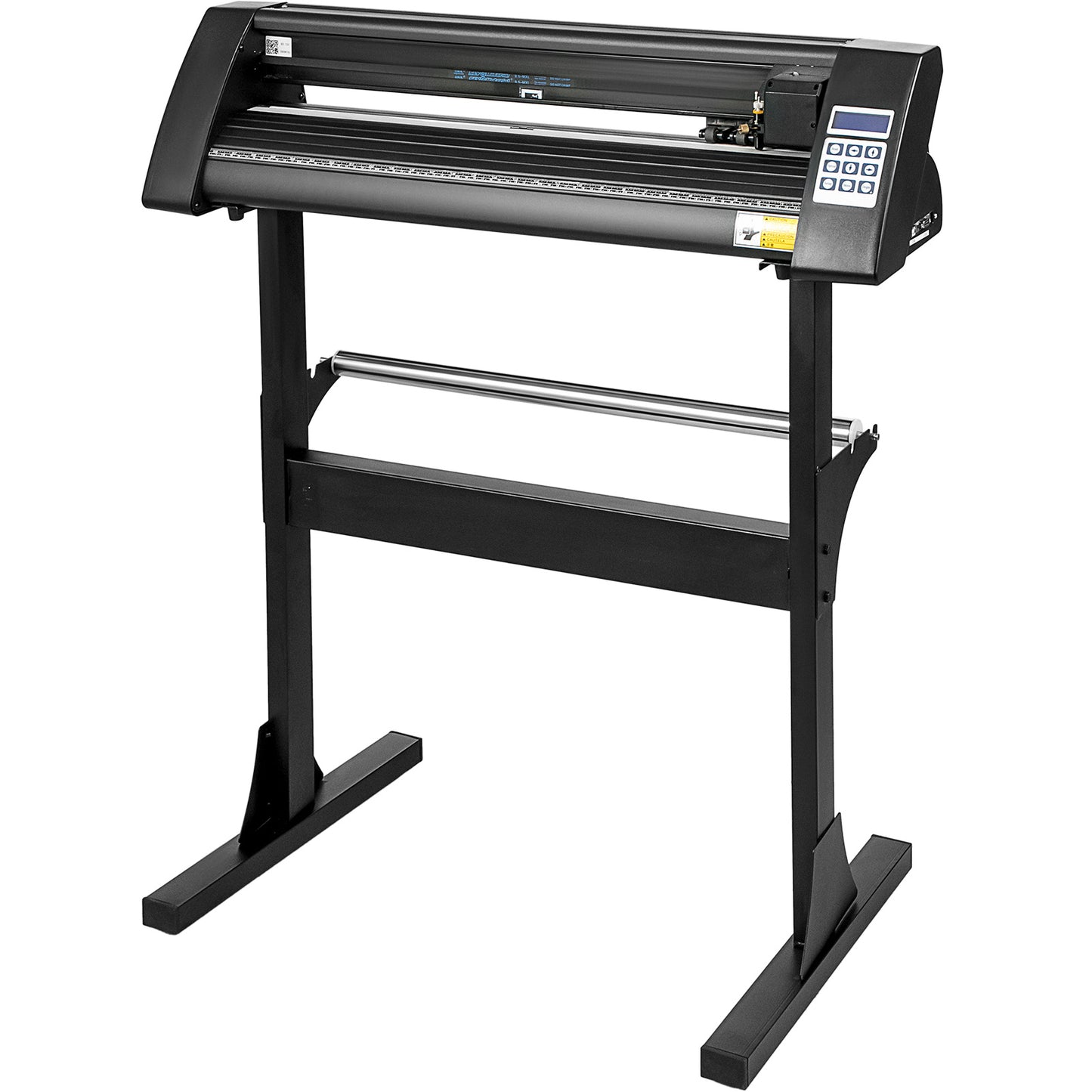 VEVOR Vinyl Cutter 28 Inch Vinyl Cutter Machine 720mm Paper Feed Vinyl Plotter Cutter Machine with Sturdy Floor Stand for Cutting Paper Black