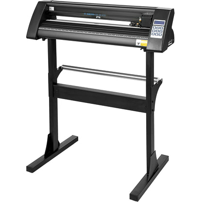 VEVOR Vinyl Cutter 28 Inch Vinyl Cutter Machine 720mm Paper Feed Vinyl Plotter Cutter Machine with Sturdy Floor Stand for Cutting Paper Black