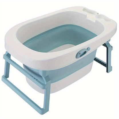 3-in-1 Badkuip – Draagbare Badkuip – Vouwbare Badkuip – Vrijstaande Badkuip – Spa Badkuip – Lichtgewicht PVC – Geïntegreerde Afvoerkraan – Compact & Ruim - 85,3x55,5x43,7 cm