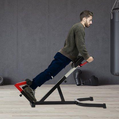 OUKANING Multi-Functional Weight Bench, Roman Chair Workout Bench, Sit Up Bench Ab, Back, and Core Strength Exercise Fitness Hyperextension Weight Bench Back Extension Bench for Multi-Functional Full Body Workout