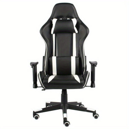 Gaming Stoel – Bureau Stoel – Gamestoel – Werkstoel – Witte Kleur – Ergonomisch Ontwerp – Verstelbare Zit- En Armleuning