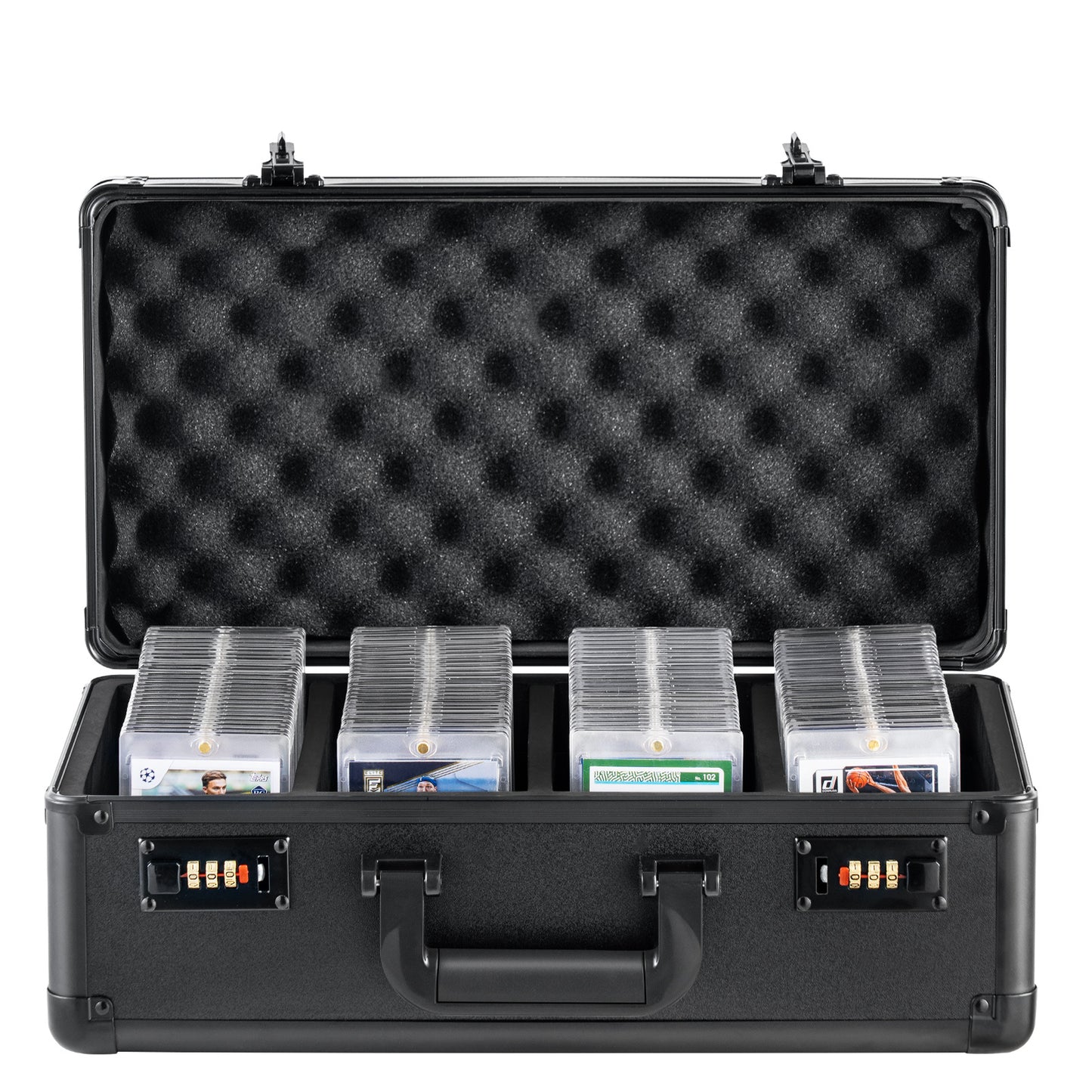 Opbergbox voor Graded Cards – Sportkaartkoffer – Kaartenbox – Verzamelbox – Beschermbox – Grote Capaciteit voor 108 PSA Kaarten – Met Driecijferig Combinatieslot