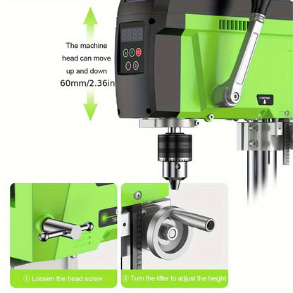 Boormachine – Accuboormachine – Klopboormachine – Schroefmachine – Tafelboormachine – Borstelloze Motor 400W – Variabele Snelheid 1,5-13mm Boordiameter