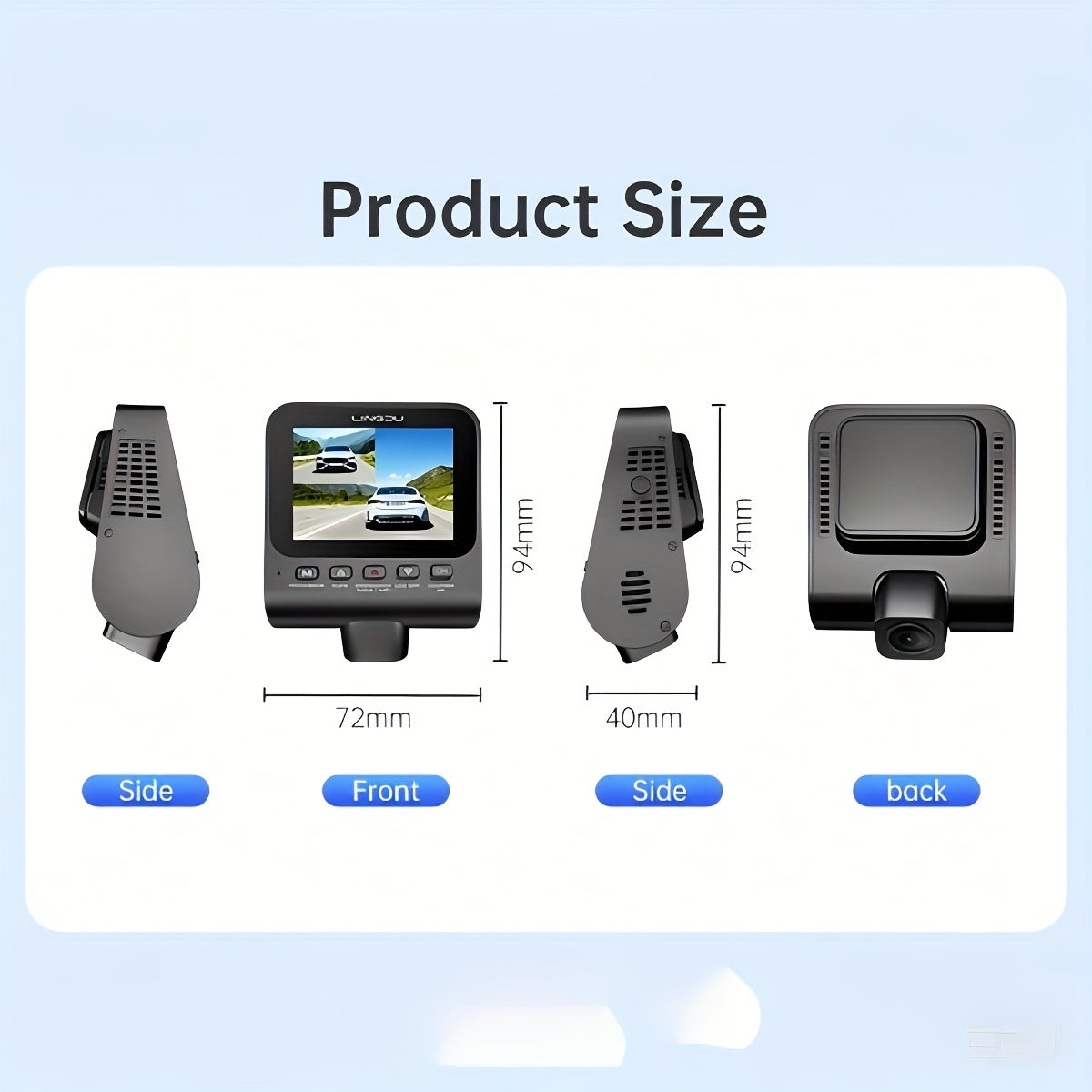 Dashcam – Auto Camera – Video Recorder – Autocamera – Voertuig Camera – Full HD 1080p – Wifi Connectie – Zwart
