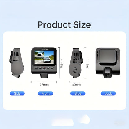 Dashcam – Auto Camera – Video Recorder – Autocamera – Voertuig Camera – Full HD 1080p – Wifi Connectie – Zwart