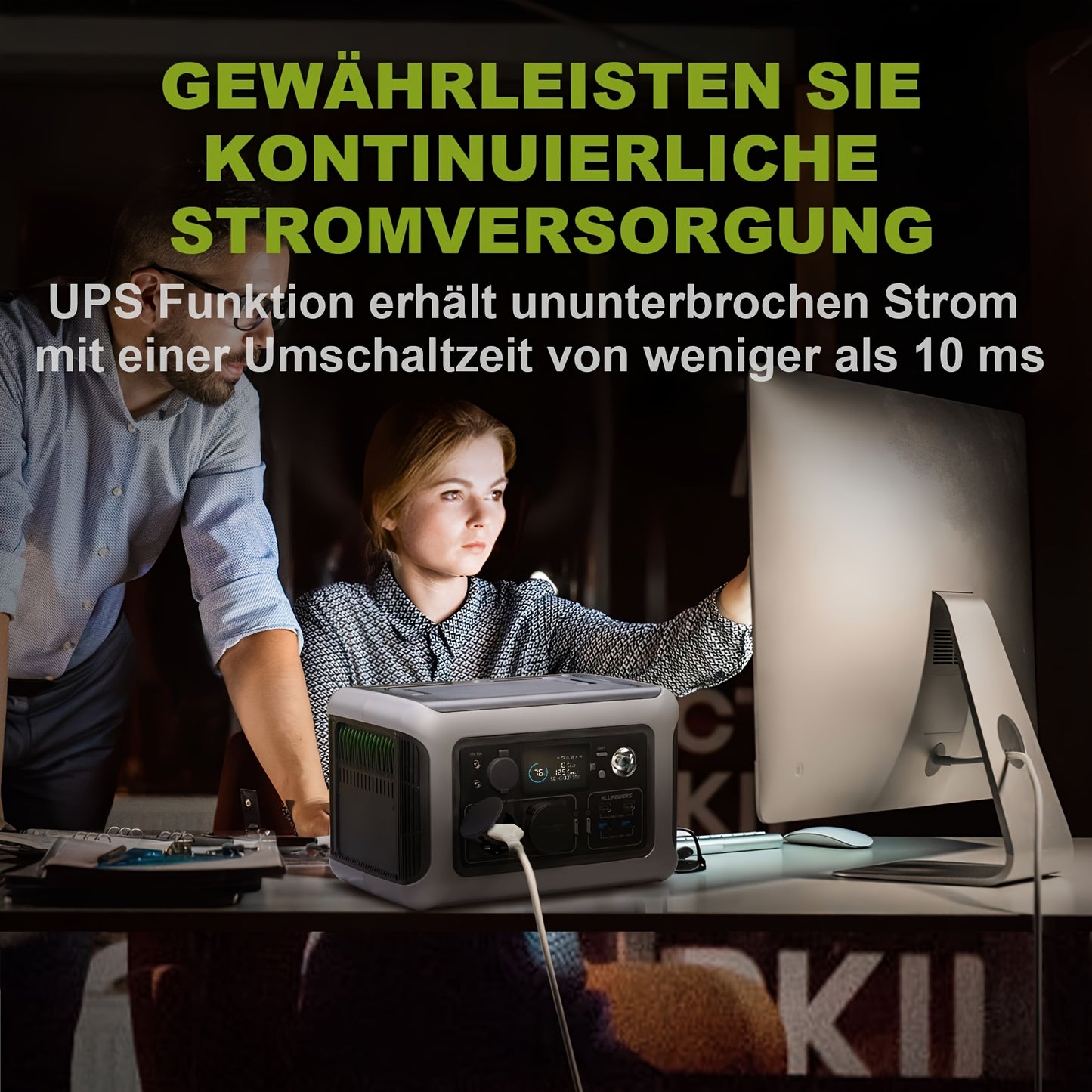 Powerstation – Draagbare Generator – Noodstroomvoorziening – Zonne-energie Accu – Powerbank – Compact Design – LiFePO4 Batterij 299Wh – UPS Functie & Snelladen in 1 Uur