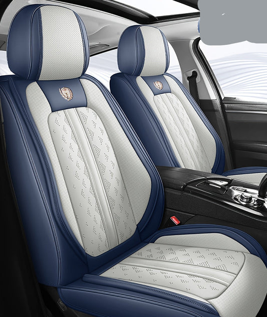 Autostoelhoes Set 5 Zits – Stoelhoes Auto – Autostoelbekleding – Auto Interieur Bescherming – Universele Stoelhoezen – Waterafstotend Nappa Kunstleer – Comfortabele Sponsvulling